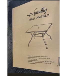Laminated Top Outdoor Dining Table with Umbrella Hole. 230 Units. EXW Old Bridge, NJ
